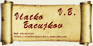 Vlatko Bačujkov vizit kartica